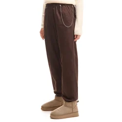 Cropp - Hlače jogger z verigo - rjava