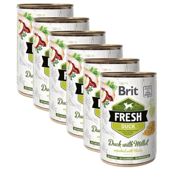 Konzerva Brit Fresh Duck with Millet 6x400 g