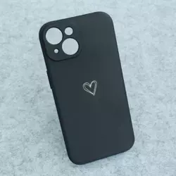 Maska Golden Heartbeat za iPhone 15 crna