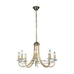 Kolarz 330.88.8C - Kristalni luster na lancu IMPERIAL 8xE14/60W/230V zlatna