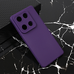 Maska za Xiaomi Redmi Note 14S (EU) mat Teracell Giulietta tamno ljubičasta