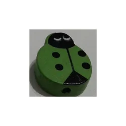 Drvena perla buba mara 20 mm zelena