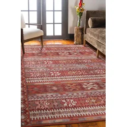 Conceptum Hypnose Tepih Folk Chenille 43, 75x230cm, Crveni
