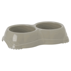 Moderna Dupla posuda Double Smarty Bowl Medium - siva