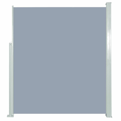 Uvlačiva bočna tenda za terasu 160 x 300 cm siva