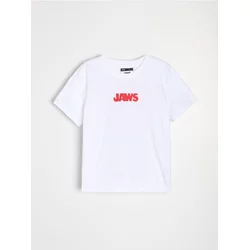 Sinsay - Majica JAWS - belo