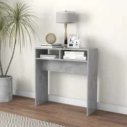 Konzolni stol boja betona 78 x 30 x 80 cm konstruirano drvo