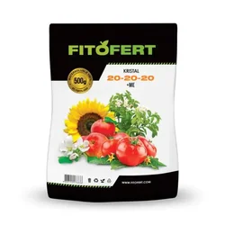 Kristalno vodo-rastvorno djubrivo 500g KRISTAL 20-20-20 FitoFert