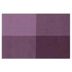 Set of 4 table mats, Purple, 45 x 30 cm