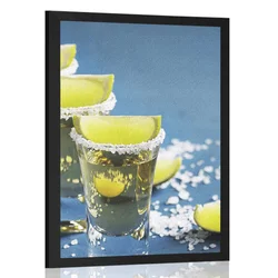 Plakat mehiška tequila - 60x90 silver