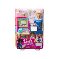 Set za igru Barbie You can be anything - Učitelj s laptopom