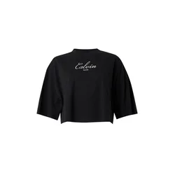 Calvin Klein Jeans Majica črna/srebrna