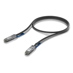 Ubiquiti uacc-dac-qsfp28-0.5m qsfp28 direct attach cable with a 100 gbps Max data rate, compatible with qsfp28 and qsfp+ interfaces ( uacc-