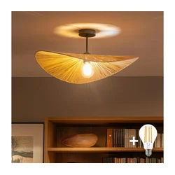 Brilagi - LED plafonski luster CERIA BOHO 1xE27/60W/230V prečnik 60 cm crna/bež