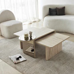 Hanah Home Set klub stolova Luna, 2 komada, Bež