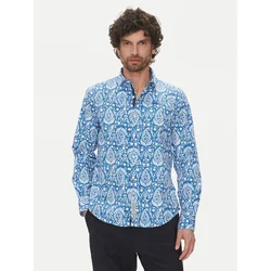 La Martina Srajca Aspen MAC003 PP719 Modra Regular Fit