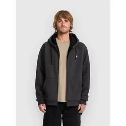 Volcom Single Stone Lined Zip moški pulover s kapuco heather black
