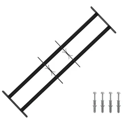 Rešetka za sigurnost prozora s 2 prekrižena nosača 3 pcs