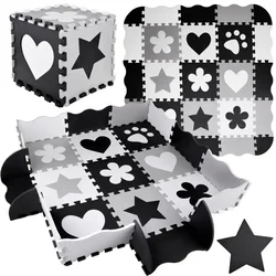 Mekane podne puzzle black&white