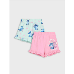 Sinsay - Komplet 2 kratkih hlač Stitch - voda