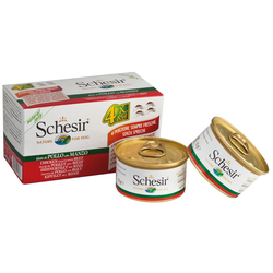 Schesir Multipac Dog - Piletina I Govedina 4x85g - 340 g