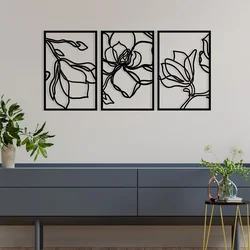 Wallity Zidna dekoracija Adda, 120x56,5cm, Crna