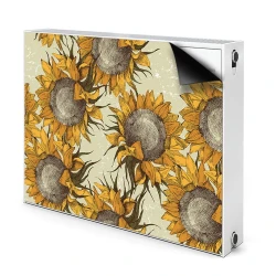 tulup.si Pokrov radiatorja Retro sončnice 90x60 cm