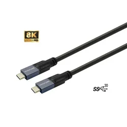 Vivolink PROUSBCMM7 USB-C 3.2 Gen 2 kabel 7 m črne barve