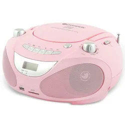 Champion Boombox CD/Radio/MP3/USB roza