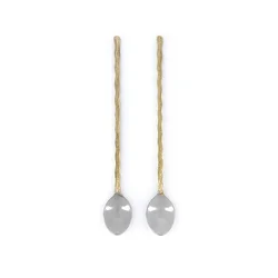 Žlica za latte Doing Goods Wavy Latte Spoon Set 2-pack