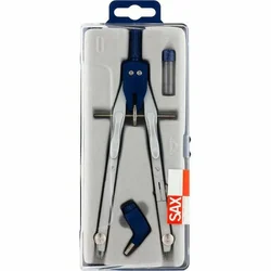 Šestar školski Sax u PVC kutiji + mine, veći