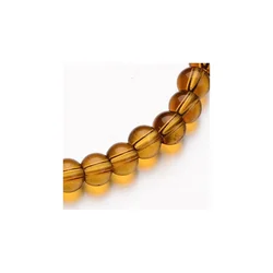 Staklena perla lopta 10 mm braon niska 40 kom