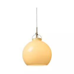 Halo Design 748075 - Luster na sajli TOSCANA 1xE27/40W/230V, prečnik 36 cm, bež/mesing