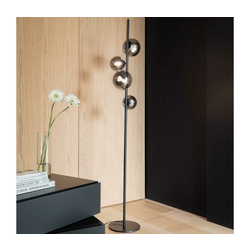 Ideal Lux - LED podna lampa PERLAGE 4xG9/3W/230V crna/zadimljena
