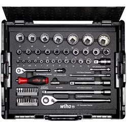 Wiha 44685 set gedora i bitova, 1/4 i 1/2, 60 delova, u L-Boxxu ( W 44685 )