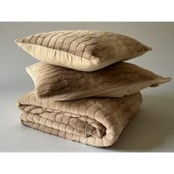 Ćebe set Dream – 220x240cm + 2 jastučnice 50x70cm Bej ( VLK000369-dreambej )