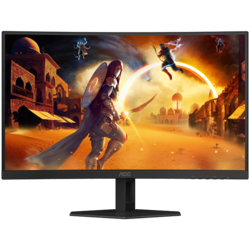 AOC Monitor Gaming C27G4ZXE Curved 27 FAST VA, 16:9, 1920x1080, 280Hz, 0.3ms, 300 cd/m2, 4000:1, 2xHDMI, DP, Adaptive Sync, Tilt, Black-Red, VESA 3y