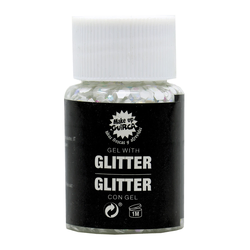 Guirca Gel z bleščicami - bel
