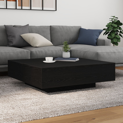 Kava Stol Crni hrast 100 x 100 x 31 cm Konstruirano drvo