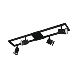 Eglo 31072 - LED spot svetiljka ZERACO 4xGU10/4,5W/230V crna