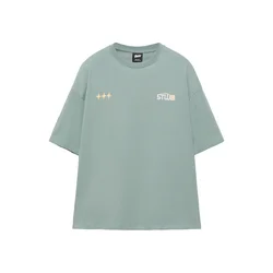 Pull&Bear Majica turkizna/bela