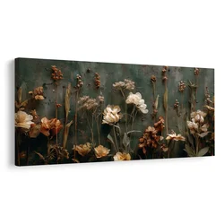 Slika vintage cvetlična eleganca - 80x40