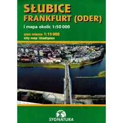Słubice, Frankfurt (Oder). Zemljevid mesta/Turistični zemljevid okolice. Referenčna številka