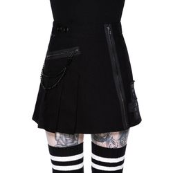 Žensko krilo KILLSTAR - Calling Alice Mini Skirt - ČRNA - KSRA002138