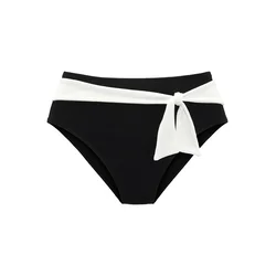 LASCANA Bikini hlačke  črna / bela