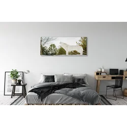 tulup.si Slika na platnu Wolf zimski gozd 140x70 cm