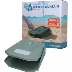 Coolpets Splash Water Fountain - Olivno zelena