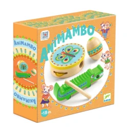 Animambo komplet tolkal – tamburin, marakas, guiro