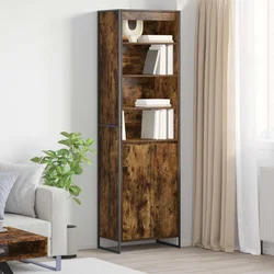 Visoki ormari Dimni hrast 60 x 36 x 200 cm Konstruirano drvo