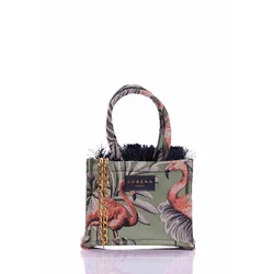 Sorena Handmade Ženska mini tote torba Isla, Maslinasta